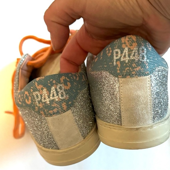 P448 John in Persia silver sparkle size 39 - Picture 6 of 9